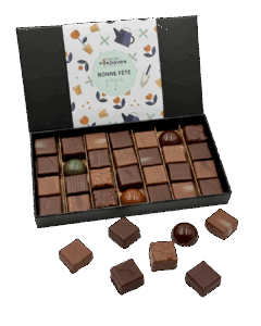 Coffret assortiment 28 chocolats "Fête des pères"