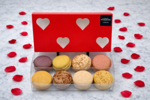 Coffret macarons coeurs